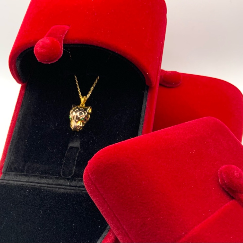 Cartier Style Panther 18k Gold Set
